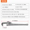 VEVOR buis tang, 24 inch rechte aluminium buis tang, Productafbeelding-voorbeeld 7