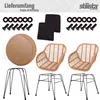 A collection of furniture components and hardware for a bistro set. Podgląd zdjęcia produktu