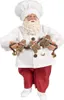 Clayre & Eef Weihnachtsdekorationsfigur Weihnachtsmann 27 Produktbild-Vorschau 1