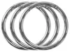 3 Metall Karabinerhaken Rund | 52 mm x 6 mm silber Produktbild-Vorschau