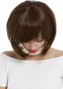 WIG ME UP Perücke kurz Bob Longbob Scheitel Braun Produktbild-Vorschau 5