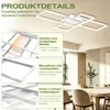 VA-Cerulean, plafoniera LED geometrica, bianca, 72W, Anteprima dell’immagine prodotto 6