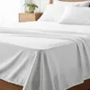 Hotel Bettlaken 90x200 cm ohne Gummizug 100% BAUMWOLLE Weiß Produktbild-Vorschau 3