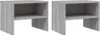 vidaXL Nachttische 2 Stk. Grau Sonoma 40x30x30 cm Produktbild-Vorschau 2