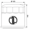 Wkład filtra oleju MIW H1015 65 mm (jakość OEM) Podgląd zdjęcia produktu 2