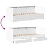 Tagesbett mit Schubladen ohne Matratze Weiß 90x190 cm Produktbild-Vorschau 9