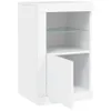 vidaXL Armoire d'appoint avec lampes LED Blanc Matériau Voir les images du produit 5
