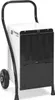 A white and black Trotec dehumidifier with a black handle and wheels, shown from a slight angle. Produktbild-Vorschau