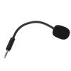 A black gaming microphone with a 3.5mm jack connector and a foam windscreen. Náhled obrázku produktu