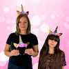 LED Einhorn Haarreif LITTLE UNICORN goldenes Einhorn - bunt Produktbild-Vorschau 6