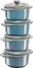 Staub Mini Cocotte Round  4 pcs. - 200ml  Antique Turquoise Náhled obrázku produktu 1