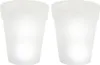 Two frosted white cylindrical pots are shown side-by-side against a white background. Produktbild-Vorschau