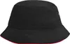 Trendiger Hut aus weicher Baumwolle black/red, Gr. S/M Produktbild-Vorschau 1