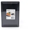 Einweg-Fingerfood Teller aus Plastik, rechteckig, Schwarz, Produktbild-Vorschau 2