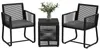 Outsunny 3tlg. Rattan Gartenmöbel-Set, Gartengarnitur mit Produktbild-Vorschau 1