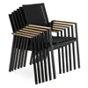di volio 6er Set Gartenstühle Buti - Schwarz, Balkon- und Produktbild-Vorschau 10