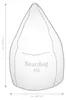 Sitting Point Beanbag ALFA XXL altrose Produktbild-Vorschau 5