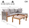 Gartenlounge-Set Gartenmöbel-Set Akazienholz Produktbild-Vorschau 2