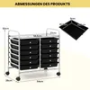 Carrello con cassetti, carrello da cucina con rotelle, Anteprima dell’immagine prodotto 8