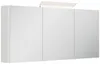 Spiegelschrank 140cm inkl. Design LED-Lampe und Glasböden Produktbild-Vorschau 1