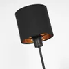 Costa »Costa« Bodenlampe, Metall, Schwarz, Stoffschirme, Produktbild-Vorschau 3