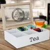 Teebox 9 Fächer Holz weiß Teekiste Teebeutelbox Tee Produktbild-Vorschau 5