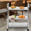 3 Plateau Chariot de cuisine Chariot de service Acier Voir les images du produit 2