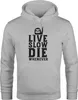 Hoodie Herren Live Slow Die Whenever Sweatshirt Produktbild-Vorschau 1