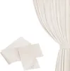 A beige curtain tie-back is shown in the foreground, with a draped curtain in the background. Produktbild-Vorschau