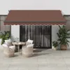 vidaXL Markiza ręczna brązowa 400x300 cm Podgląd zdjęcia produktu 9