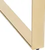 A close-up view of a gold-colored metal table leg with a black protective foot. Náhľad obrázku produktu