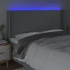 vidaXL LED Kopfteil Hellgrau 163x16x118/128 cm Stoff -  Produktbild-Vorschau 9