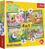 Puzzle 4W1 Trefl Podvodný život Spongeboba Náhľad obrázku produktu 1