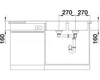 Spüle Blanco LANTOS 8 S-IF 1160 x 500 mm edelstahl Produktbild-Vorschau 5
