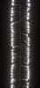 A close-up, vertical shot of a string of white LED lights against a black background. Voir les images du produit