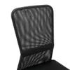 vidaXL Sedia da ufficio nera 44x52x100 cm in tessuto a rete Anteprima dell’immagine prodotto 4
