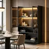 LED-Glasvitrine für das Wohnzimmer, 80x35x120cm, Produktbild-Vorschau 6