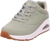 A studio shot of a single green Skechers sneaker. Produktbild-Vorschau