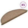 vidaXL Samolepiace rohože na schody 5 ks. Krémová 56x17x3cm Náhľad obrázku produktu 3