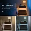 LED-Nachttische, Kommode mit 3 Schubladen für Schlafzimmer, Produktbild-Vorschau 4