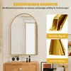INONEFT Boogvormige wandspiegel, moderne spiegel, 91x61 cm, Productafbeelding-voorbeeld 7