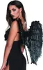 Pc Ange ailes plumes pliées noir (65 x 65 cm) Voir les images du produit 4