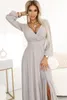 Numoco Formelle Frauenkleider Nela beige XS Produktbild-Vorschau 2
