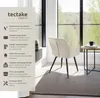 Chaise MARILYN en velours - crème/noir, par pièce Voir les images du produit 2