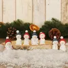 Schneemann blaue Mützen 8er Set je 5 cm Produktbild-Vorschau 2