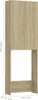 vidaXL Armadio per lavatrice rovere Sonoma 64x25,5x190 cm Anteprima dell’immagine prodotto 16