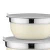 Zestaw 3 miseczek ze stali nierdzewnej Florina z pokrywkami Podgląd zdjęcia produktu 3