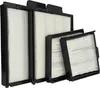 Four pleated air filters of different sizes arranged diagonally. Produktbild-Vorschau
