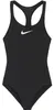 A black Nike one-piece swimsuit for girls is shown on a white background. Produktbild-Vorschau