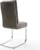 A single gray chair with a metal frame, shown from the back and side against a white background. Produktbild-Vorschau